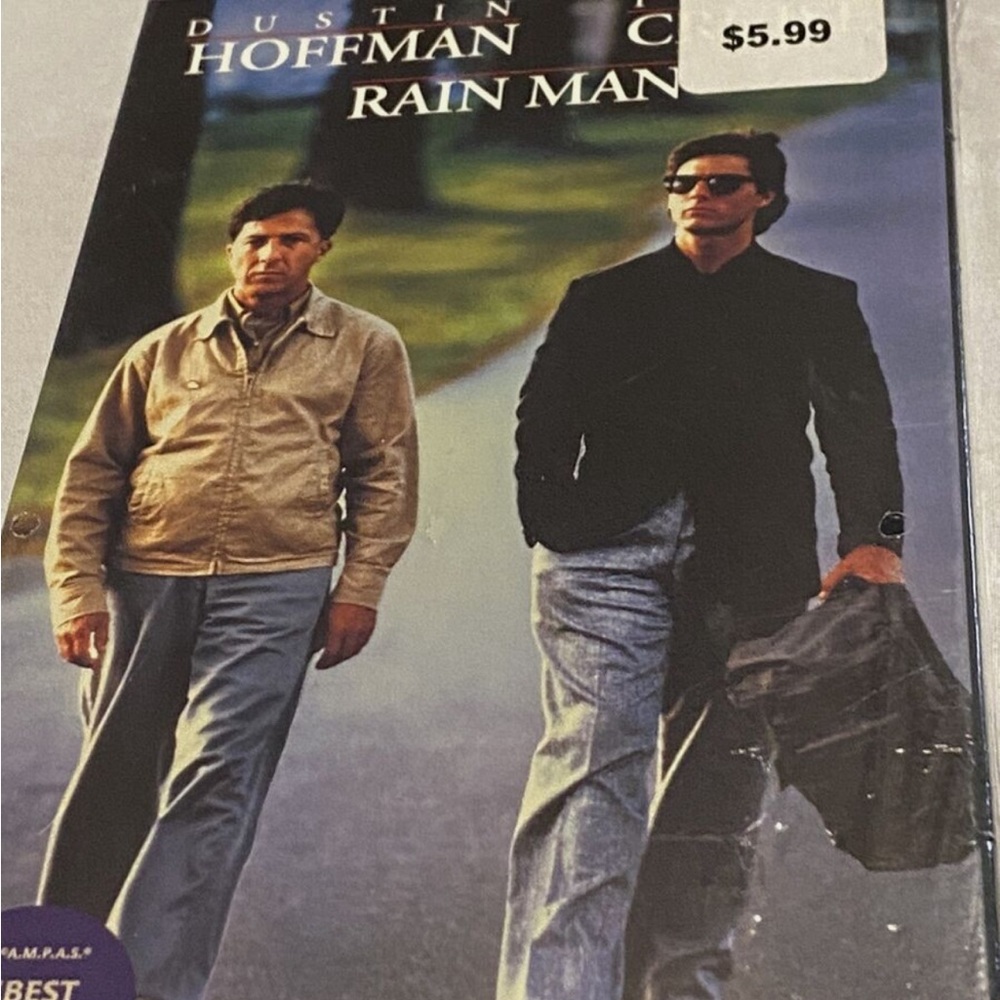 Rain Man VHS Tape - Classic Movie VHS Seal Cover 1988 Target White label. - Picture 5 of 16